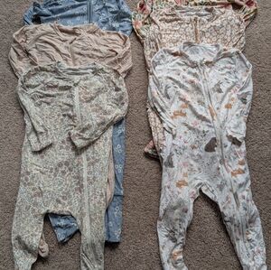 6 Premium Viscose Bamboo Baby Sleep & Play, Size 12-18 mos